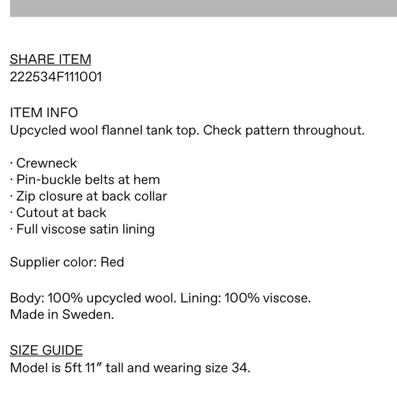 Rave Review wool plaid top - Picture 9 of 9